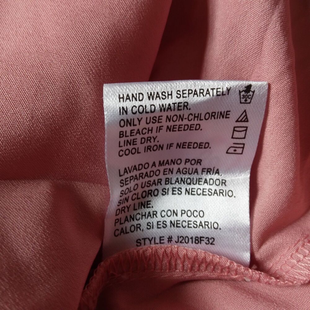 Patrons of Peace Dress Gypsy Floral Boho Peasant Pink Blue Womens Large - Picture 10 of 14